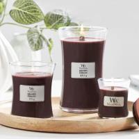 WoodWick Dark Poppy Large Hourglass Candle Extra Image 1 Preview